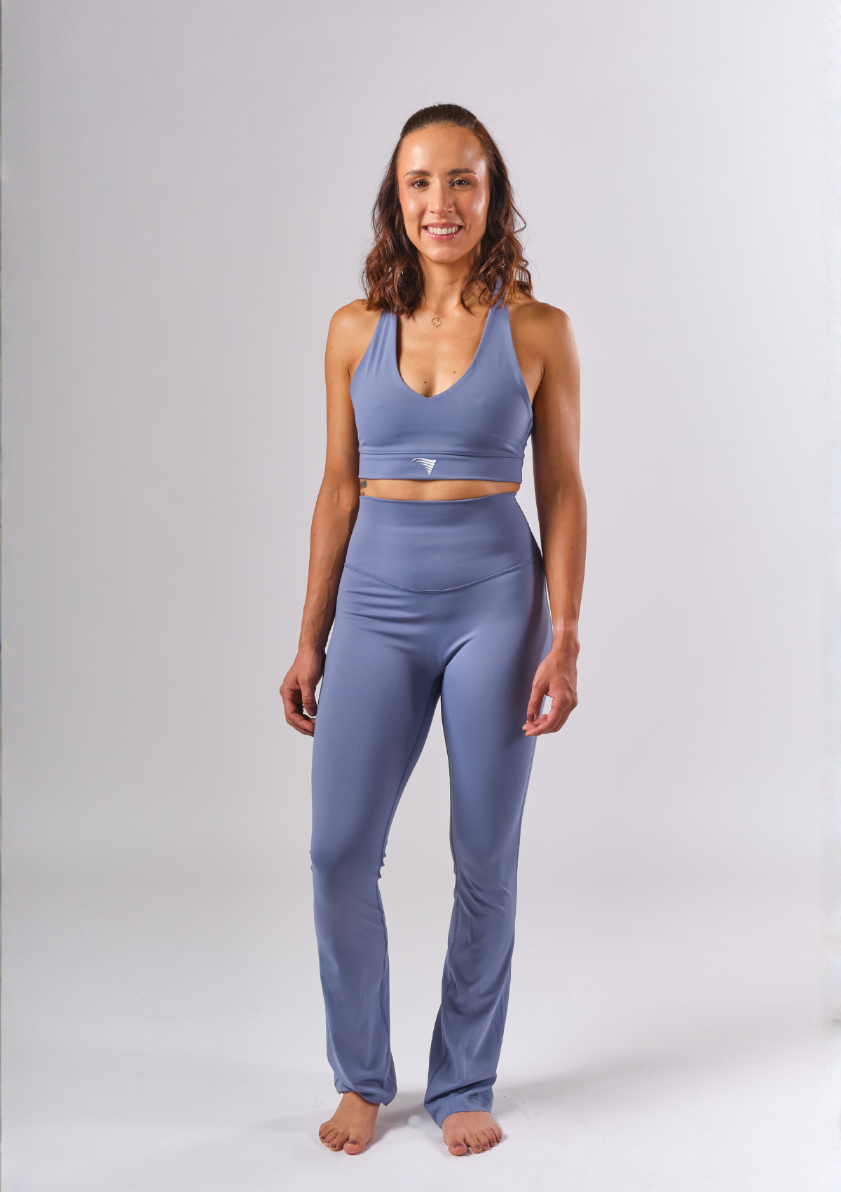 Legging Deportivo High Rise Color Azul Claro