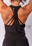 Camiseta Sin Mangas Light Weight Color Negro